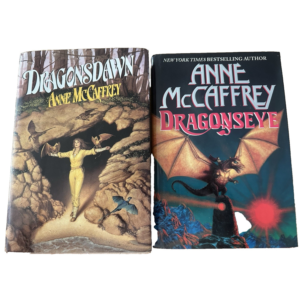 Anne McCaffrey, 2 BKS Dragonseye & Dragonsdawn HC/DJ/ First Ed/Sci-Fi VTG